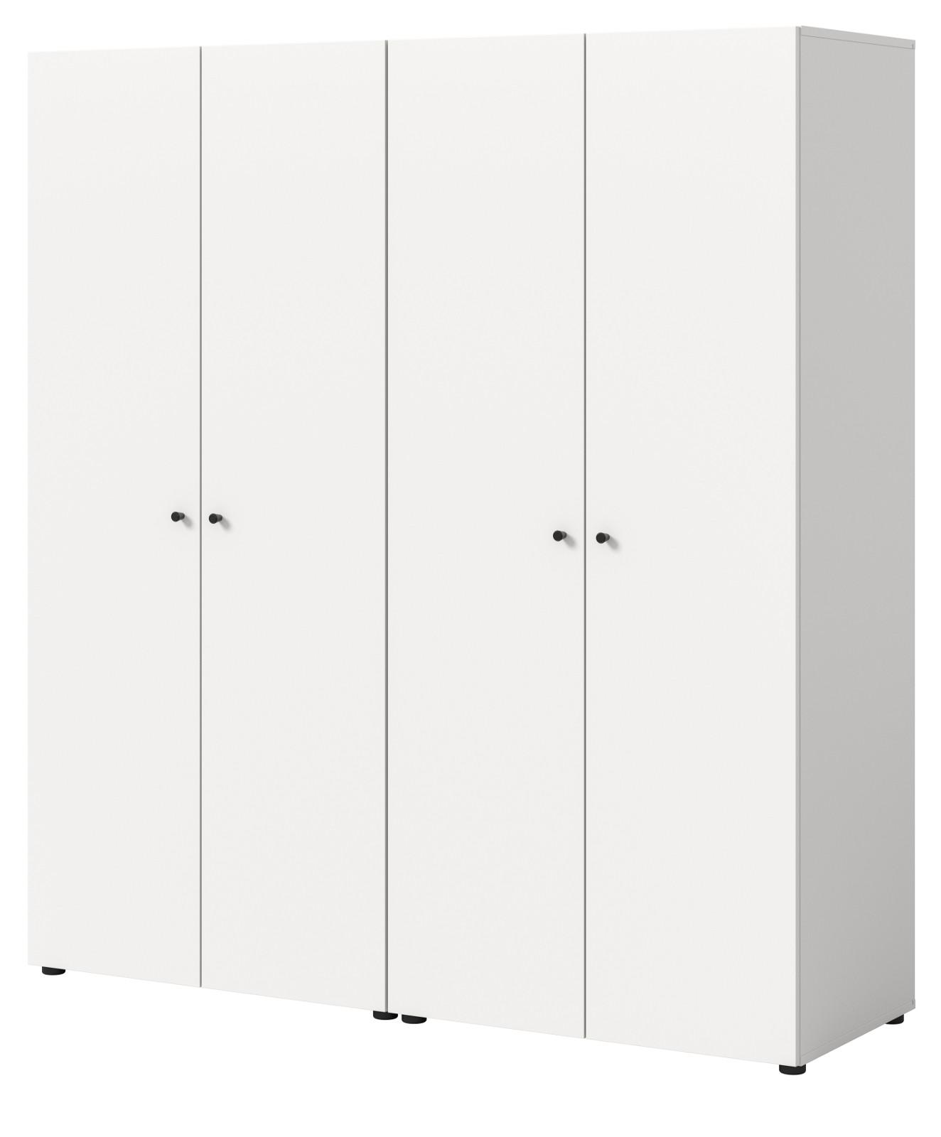 wohnli-moebel-suche-800001443334 Wohnli Möbelsuche - KLEIDERSCHRANK weiß 4-türig 160 cm