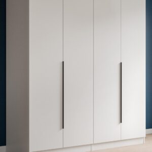 Drehtürenschrank mit Kleiderstange