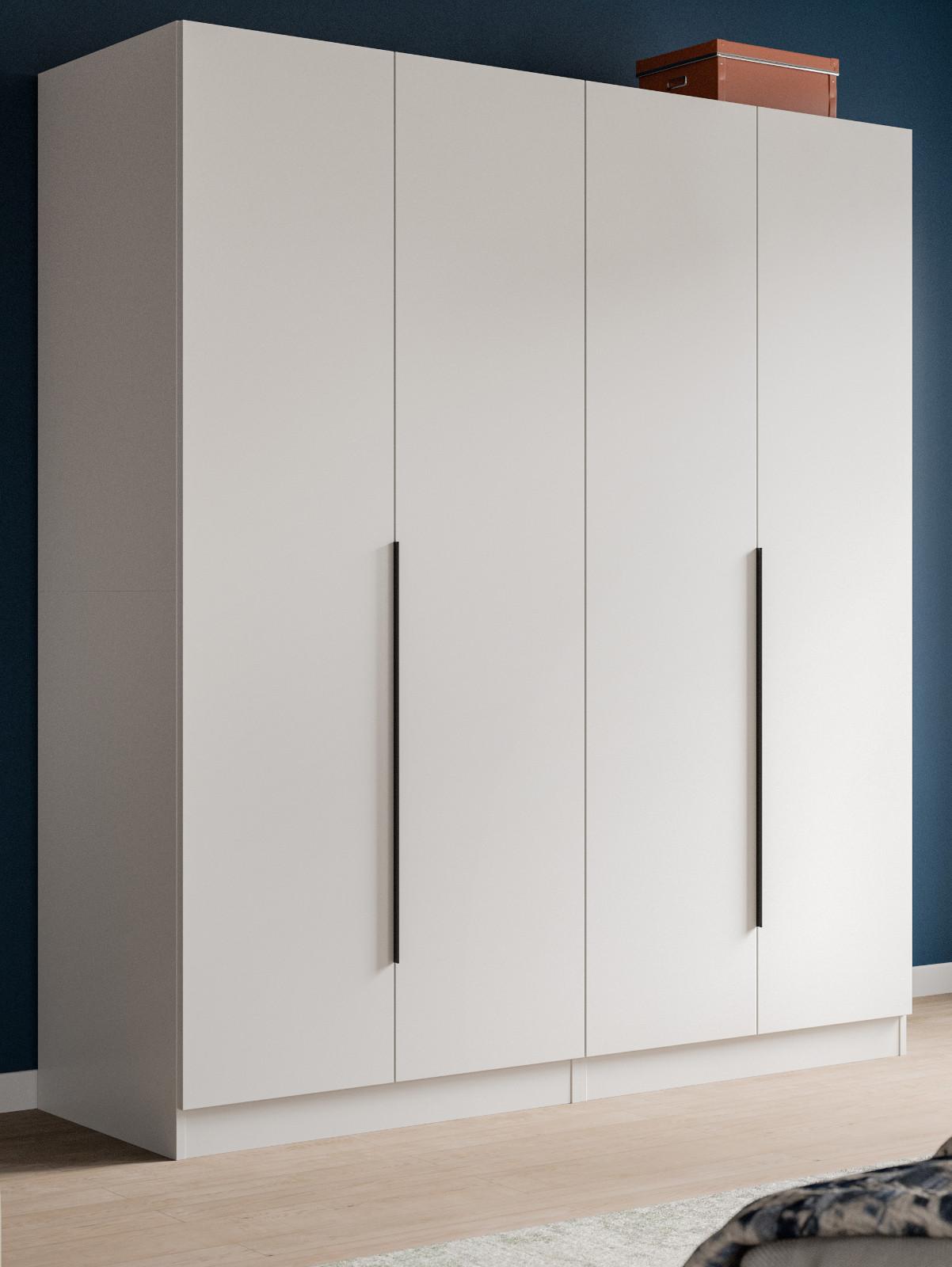 Drehtürenschrank mit Kleiderstange