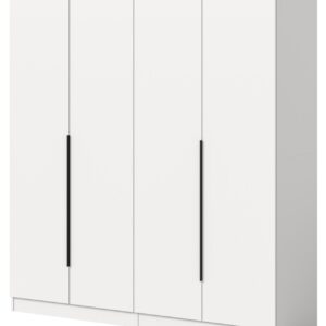 Wohnli Möbelsuche - KLEIDERSCHRANK weiß 4-türig 160 x 181 cm