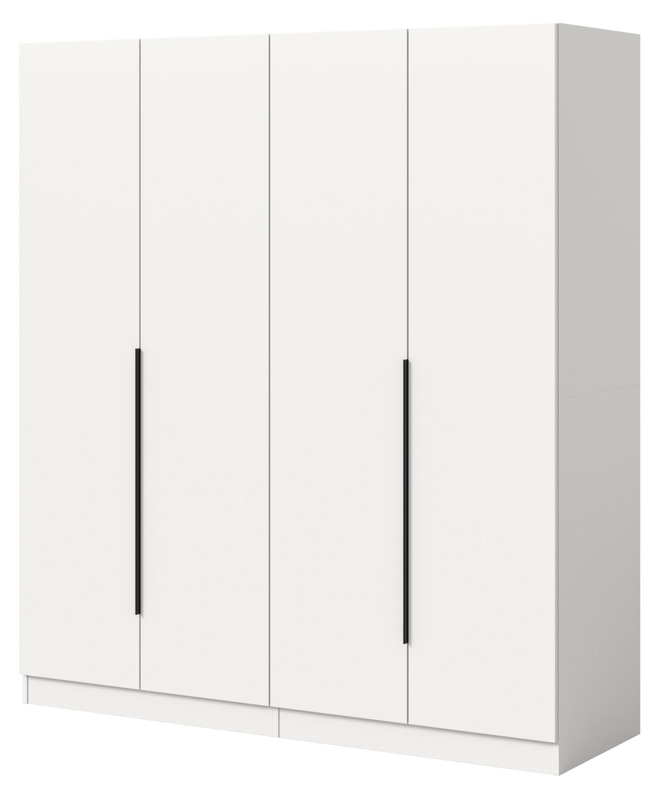 wohnli-moebel-suche-800001443492 Wohnli Möbelsuche - KLEIDERSCHRANK weiß 4-türig 160 x 181 cm