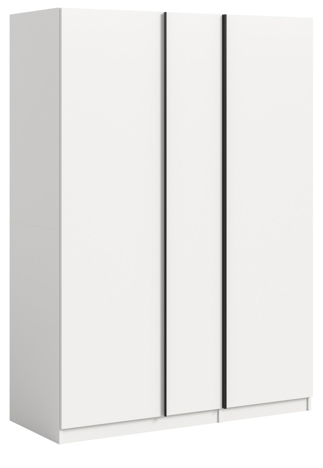 wohnli-moebel-suche-800001443499 Wohnli Möbelsuche - KLEIDERSCHRANK weiß 3-türig 130 x 183 cm