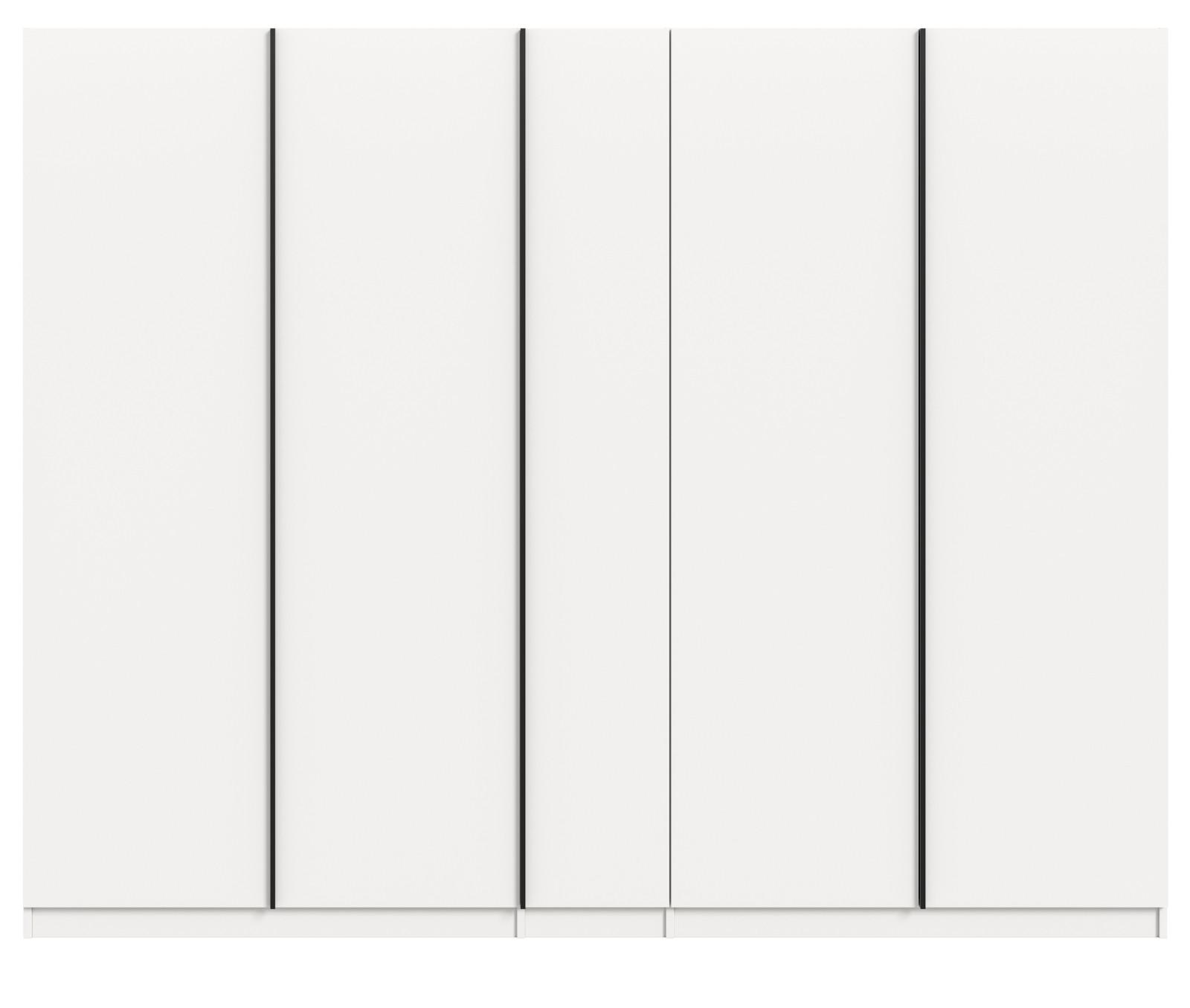 Wohnli Möbelsuche - KLEIDERSCHRANK weiß 5-türig 230 x 183 cm