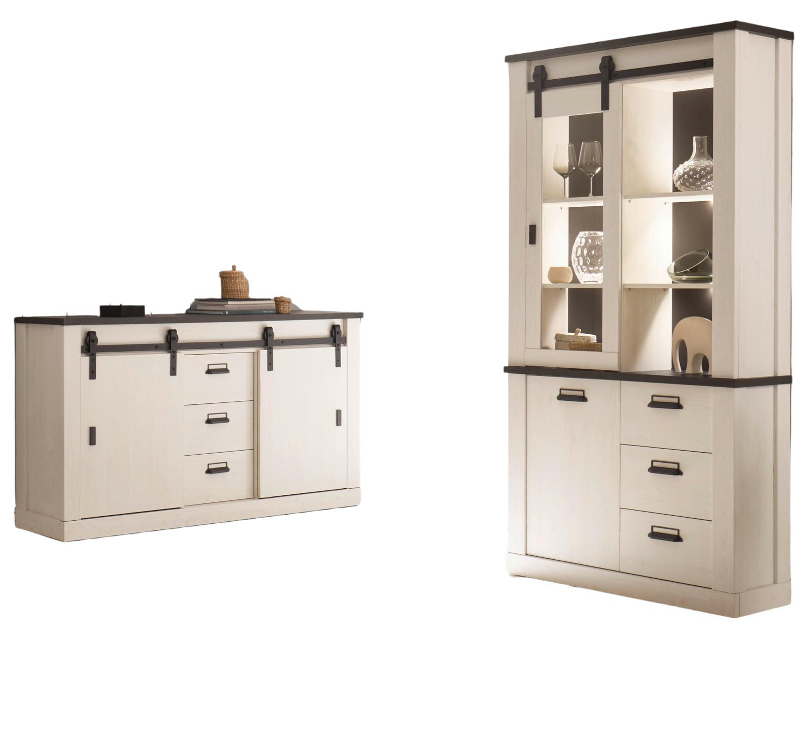 Wohnli Möbelsuche - ESSZIMMER-SET weiß Pinie