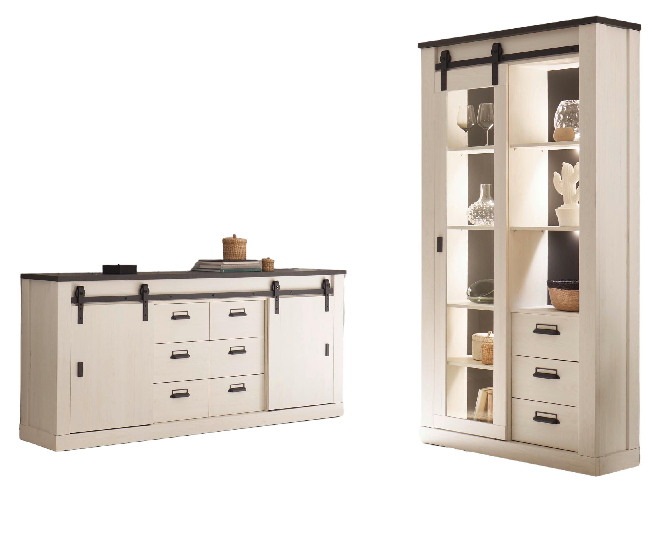 Wohnli Möbelsuche - ESSZIMMER-SET weiß Pinie