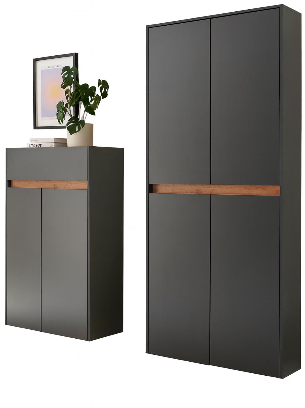 wohnli-moebel-suche-800001443995 Wohnli Möbelsuche - GARDEROBEN-SET grau matt