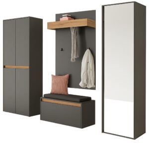 wohnli-moebel-suche-800001444002 Wohnli Möbelsuche - GARDEROBEN-SET grau matt