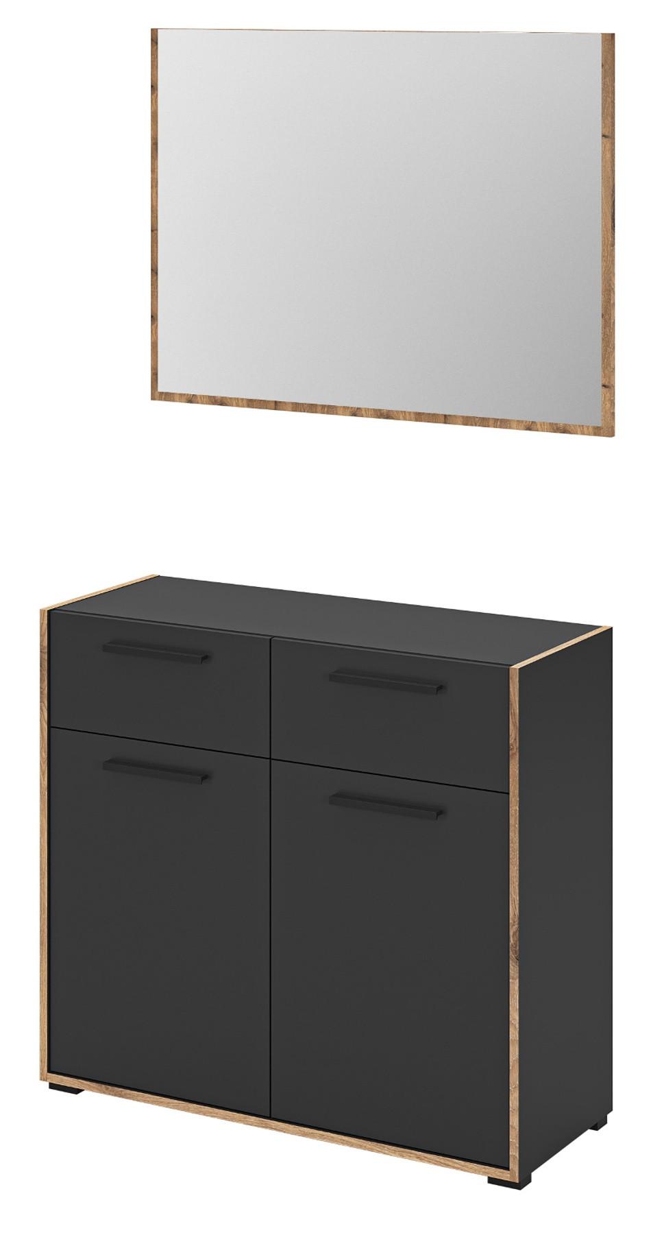 wohnli-moebel-suche-800001444004 Wohnli Möbelsuche - GARDEROBE-SET grau und Nox Eiche