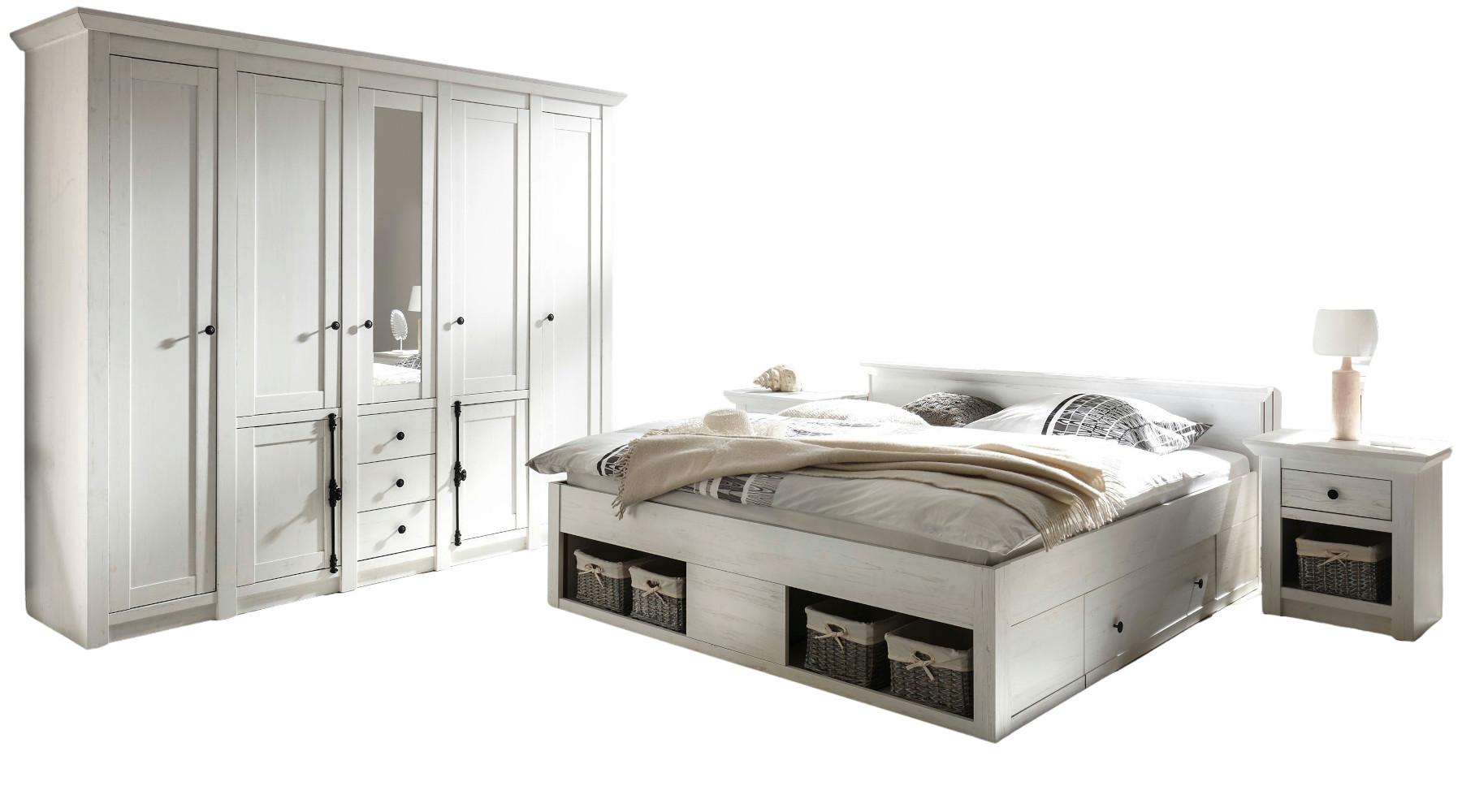 wohnli-moebel-suche-800001444017 Wohnli Möbelsuche - SCHLAFZIMMER 4-teilig Set Pinie weiß