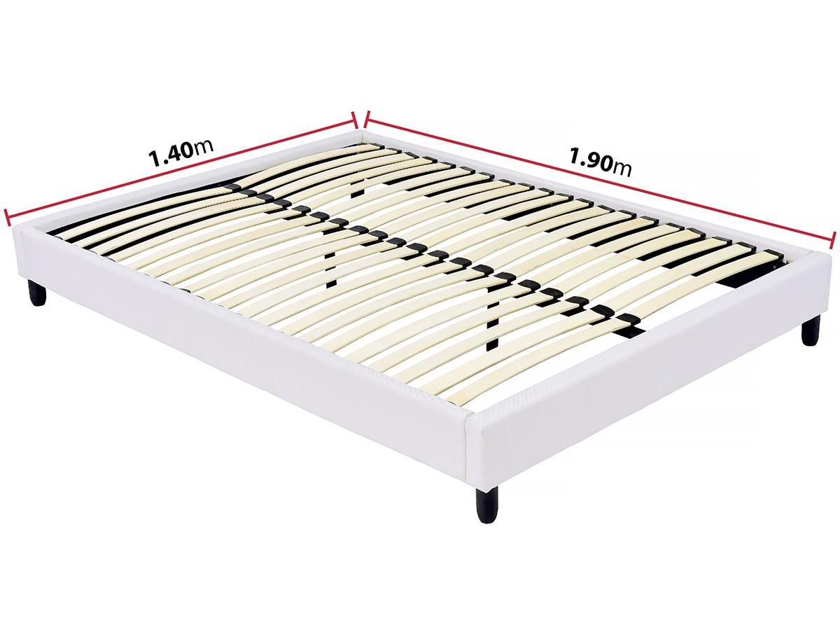 wohnli-moebel-suche-800001444562-1 LATTENROST sommier tapisser à lattes - 140 x 190 cm - 12 lattes - blanc weiss Textil Habitat Garten Möbel > Betten Weiß