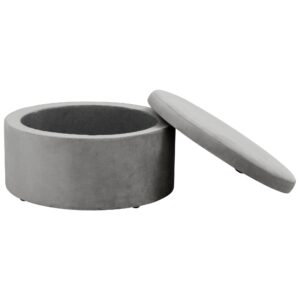wohnli-moebel-suche-800001444684-1 KINDERHOCKER Katyushka Samtvelours grau Kunststoff 58aufmkessel Möbel > Sessel > Hocker Grau