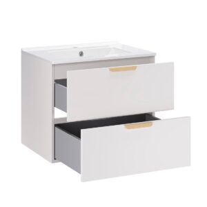 wohnli-moebel-suche-800001445051-1 WASCHTISCH 61cm Oria Weiß Holzwerkstoff Petits-meubles Möbel > Schränke > Badezimmerschränke > Waschtische Weiß