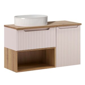 WASCHTISCH 100.4cm Riva Kaschmir Holzwerkstoff Petits-meubles Möbel > Schränke > Badezimmerschränke > Waschtische Beige