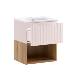 wohnli-moebel-suche-800001445075-1 WASCHTISCH 51cm Riva Kaschmir Holzwerkstoff Petits-meubles Möbel > Schränke > Badezimmerschränke > Waschtische Beige