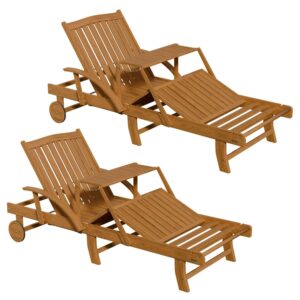 wohnli-moebel-suche-800001446260 Wohnli Möbelsuche - SONNENLIEGE SunScape Akazie mit Tisch 2er Set