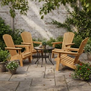 wohnli-moebel-suche-800001446264-1 LIEGESTUHL Korfu Akazie klappbar 4er-Set Holz Juskys Garten & Outdoor > Gartenmöbel > Gartenstühle Braun