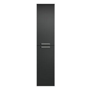 wohnli-moebel-suche-800001447789-1 BADEZIMMERSCHRANK Saturnus mit 2 Türen Schwarz - 35 x 35 x 130 cm Holz Badplaats Möbel > Schränke > Badezimmerschränke Schwarz