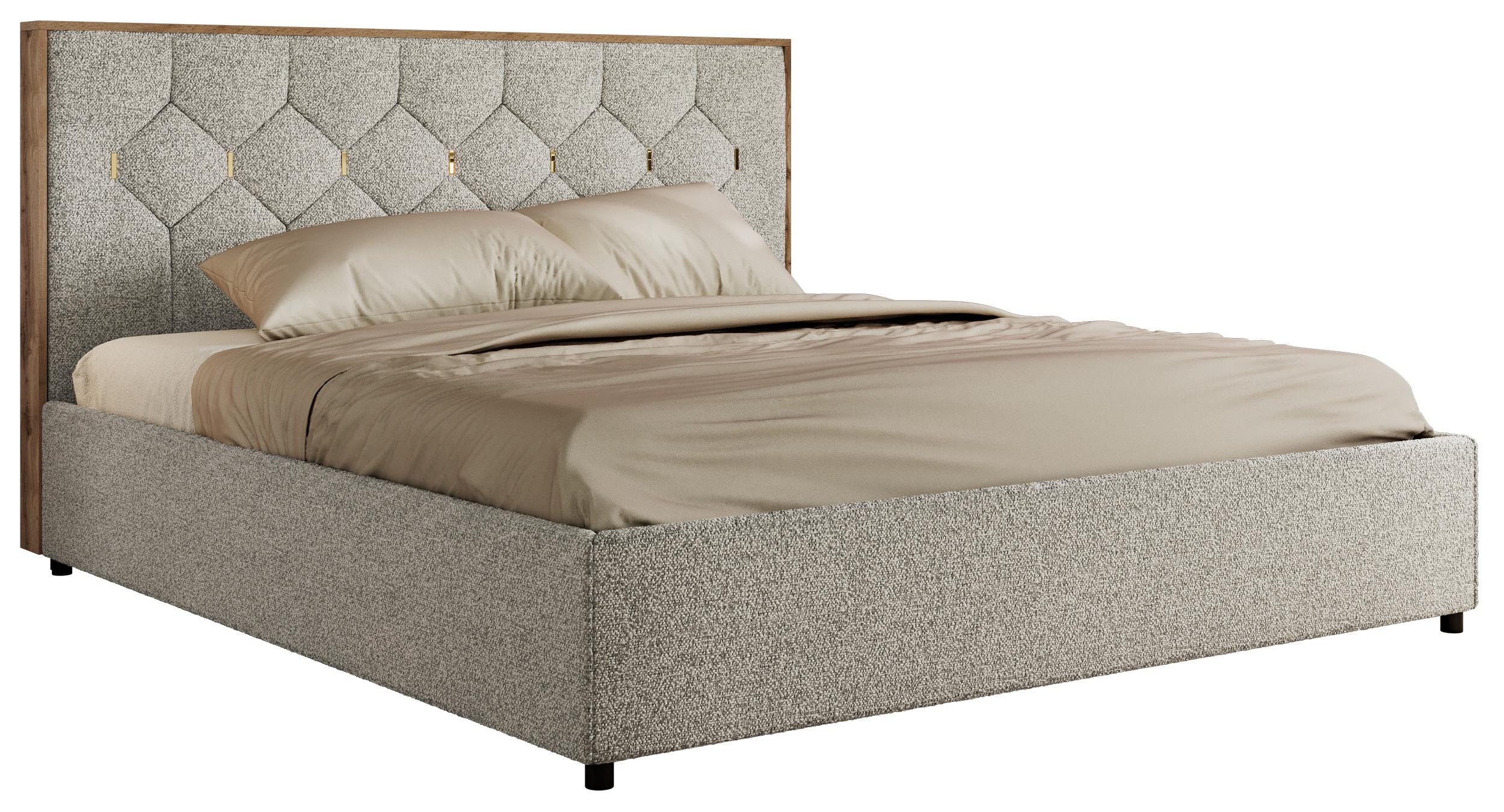 wohnli-moebel-suche-800001452384 Wohnli Möbelsuche - POLSTERBETT LARINO CLASSIC 180/200 - Hellgrau Strukture - Schaum-Matratze