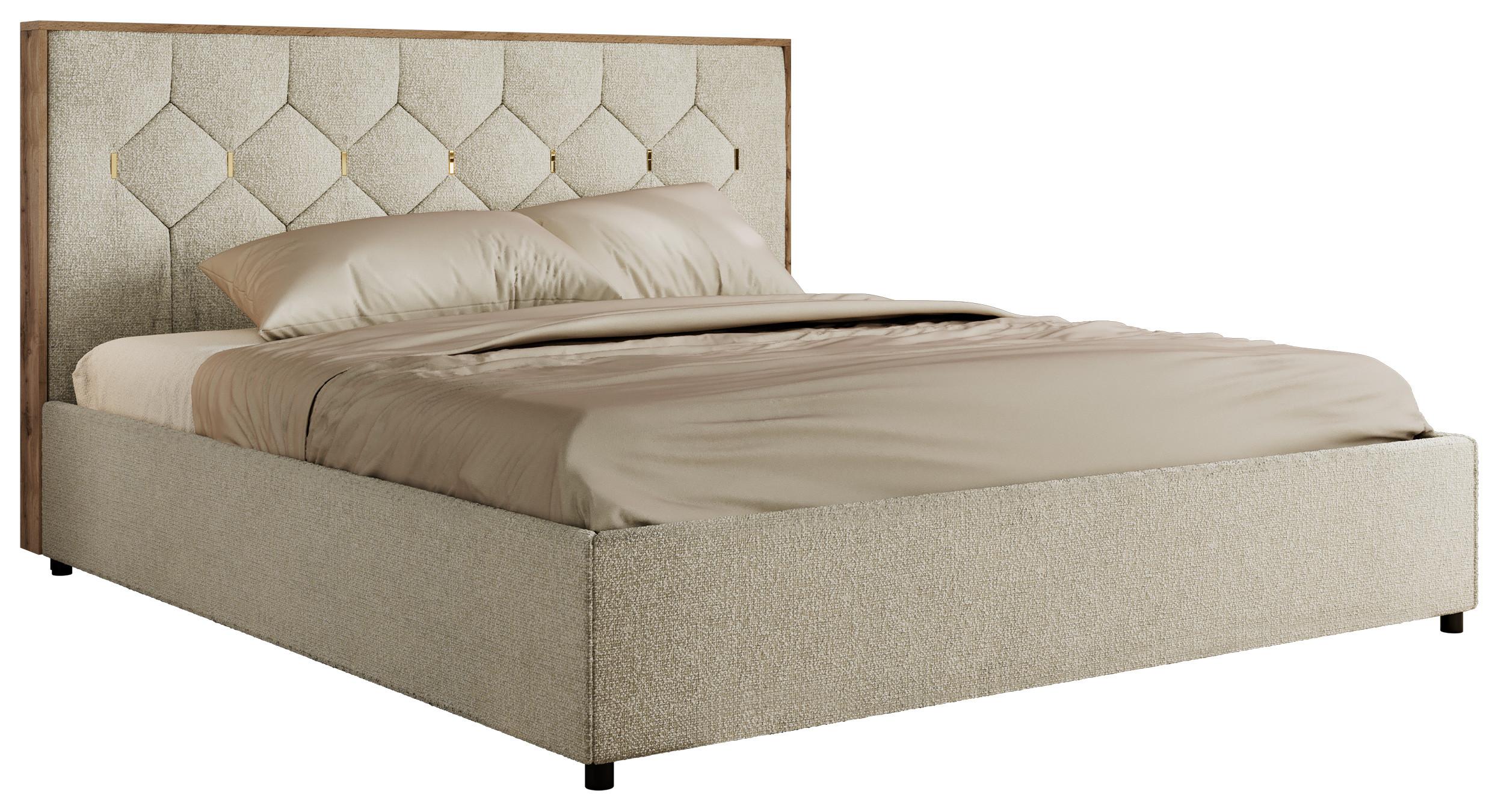 wohnli-moebel-suche-800001452413 Wohnli Möbelsuche - POLSTERBETT LARINO CLASSIC 200/200 - Creme Strukture - Schaum-Matratze