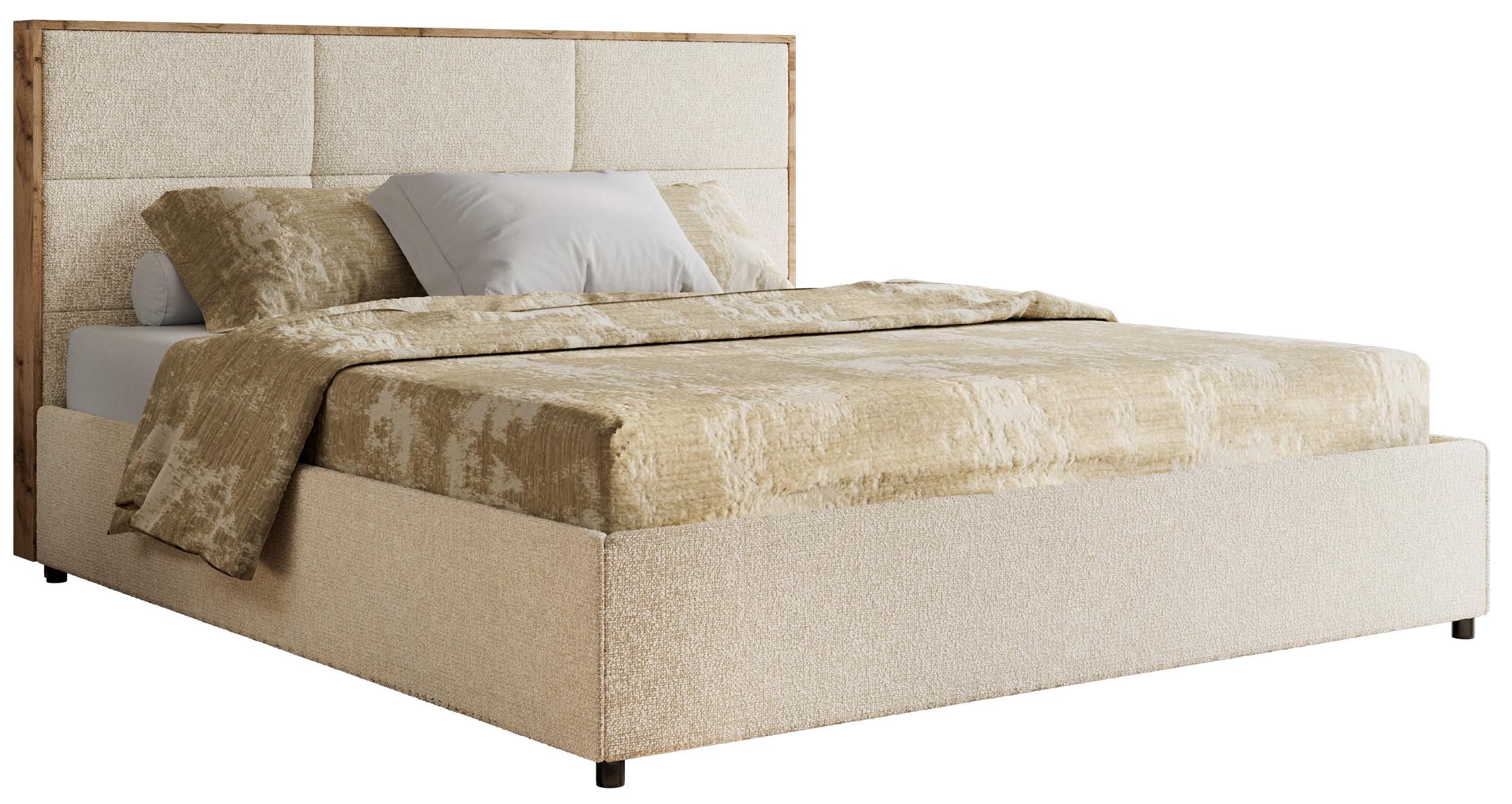 wohnli-moebel-suche-800001452476 Wohnli Möbelsuche - POLSTERBETT LERIO CLASSIC 200/200 - Creme Strukture - Pocket-Matratze