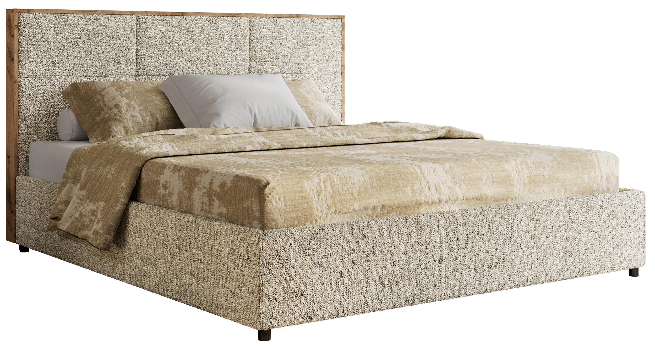 wohnli-moebel-suche-800001452479 Wohnli Möbelsuche - POLSTERBETT LERIO CLASSIC 200/200 - Beige Strukture - Multipocket-Matratze