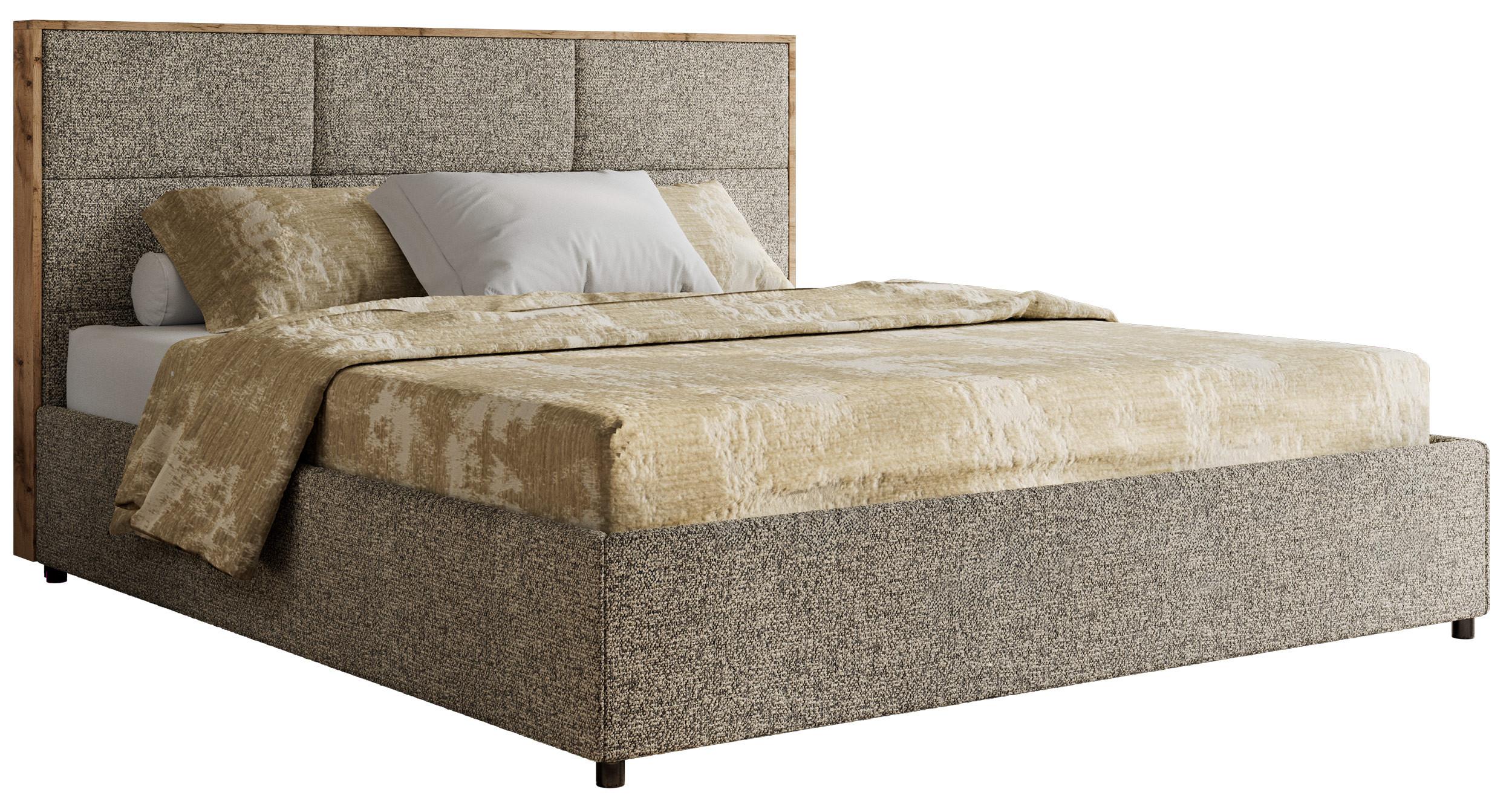 wohnli-moebel-suche-800001452491 Wohnli Möbelsuche - POLSTERBETT LERIO CLASSIC 180/200 - Grau Strukture - Schaum-Matratze