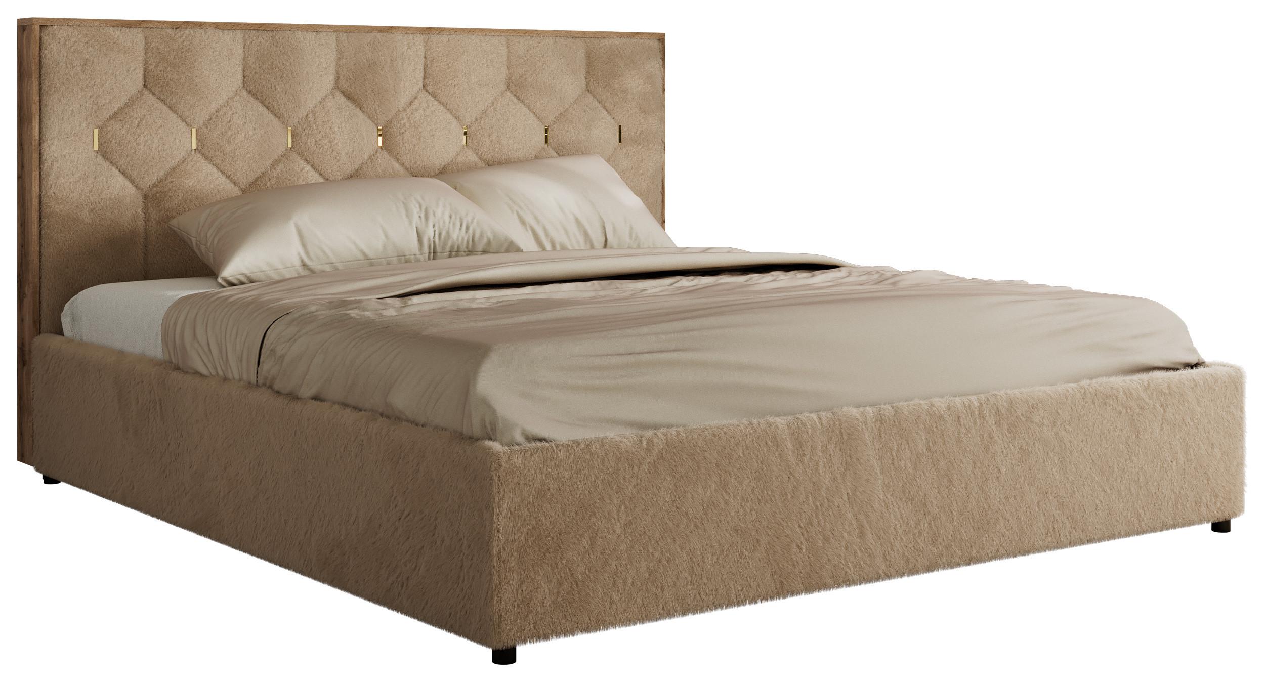 wohnli-moebel-suche-800001452492 Wohnli Möbelsuche - POLSTERBETT LARINO CLASSIC 180/200 - Beige Plüsch - Multipocket-Matratze
