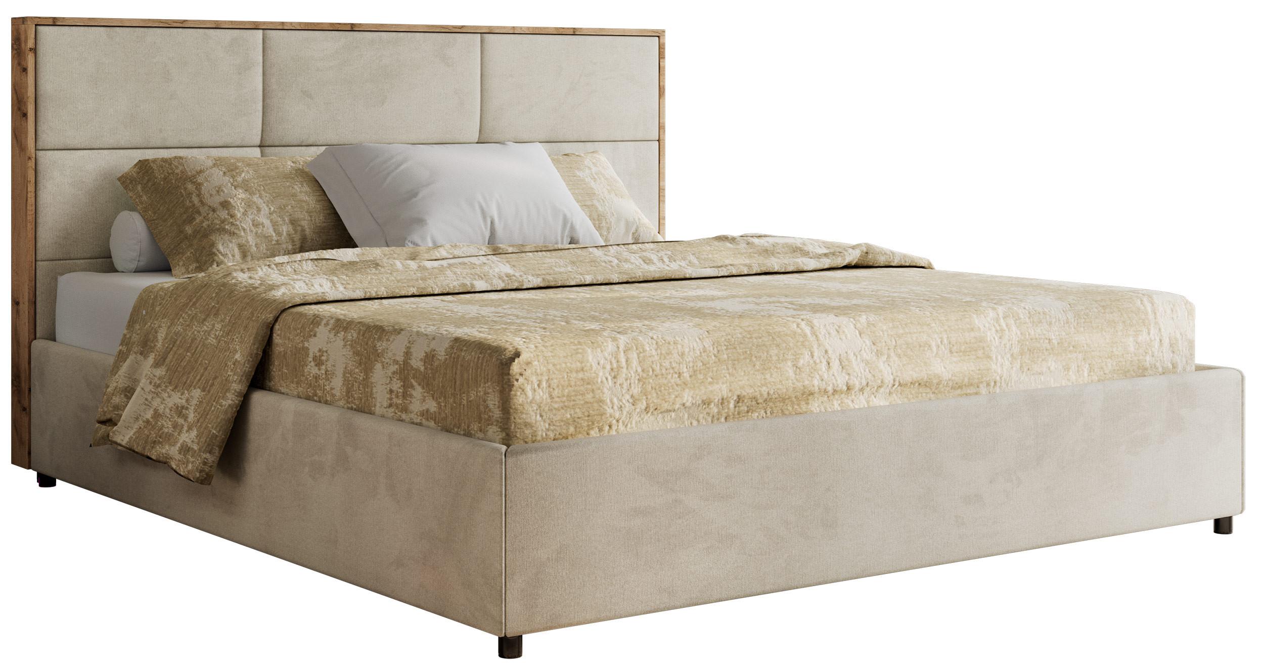 wohnli-moebel-suche-800001452645 Wohnli Möbelsuche - POLSTERBETT LERIO CLASSIC 180/200 - Beige Velvet - Schaum-Matratze