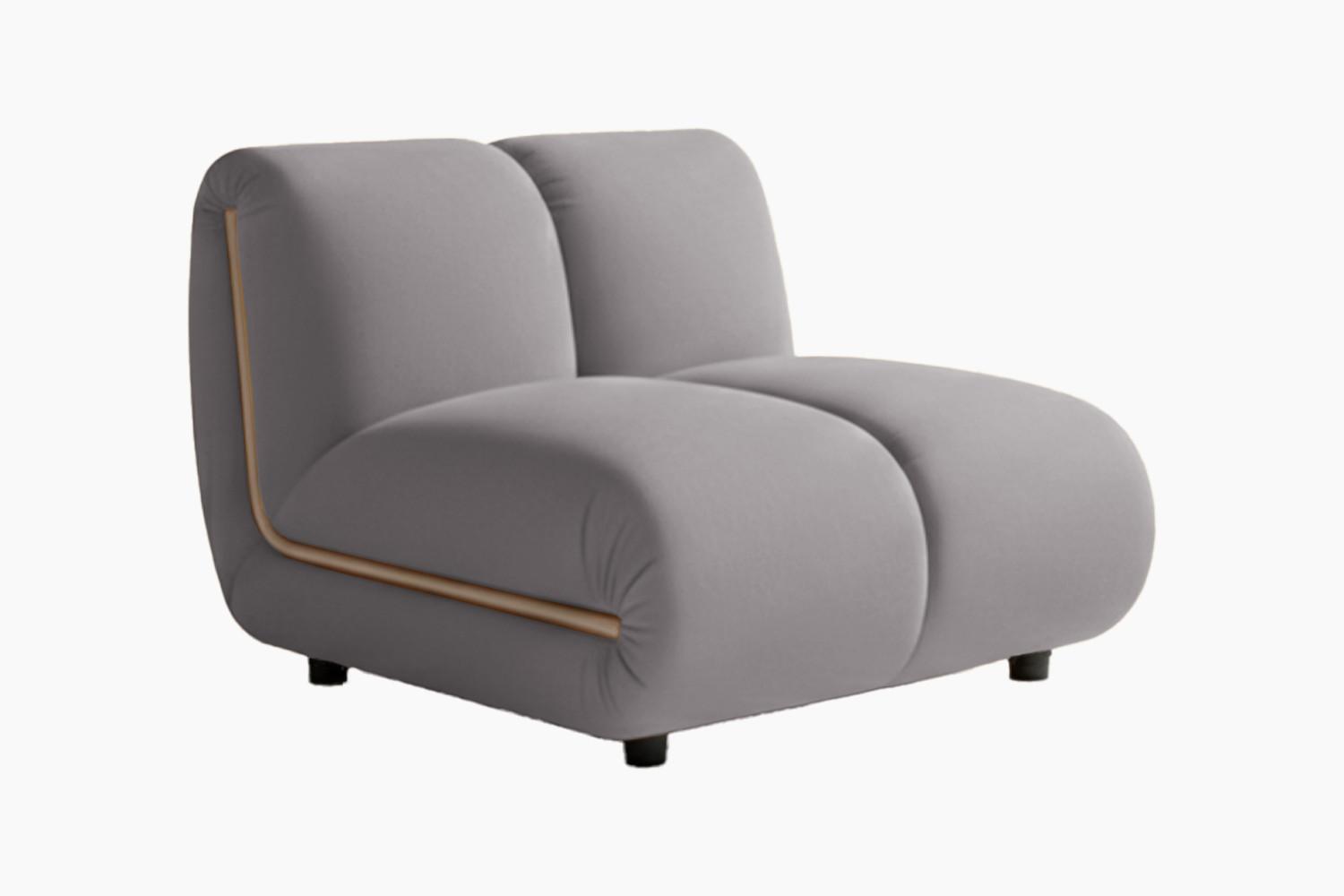 Wohnli Möbelsuche - SESSEL LAYLA Taupe Velvet
