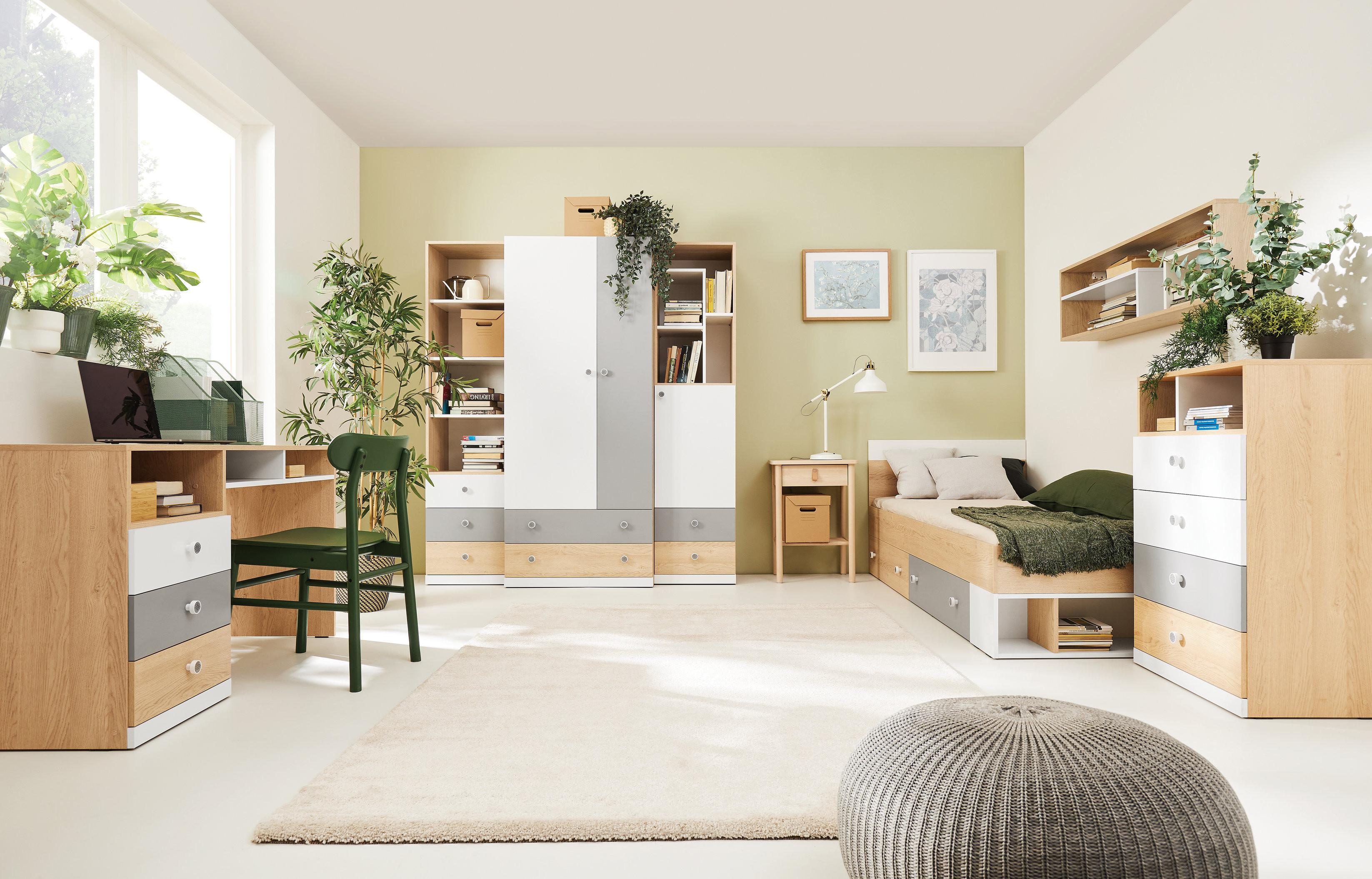 DREHTÜRENSCHRANK BRERA 80/190/50cm 2-türig Weiß Holzwerkstoff MASSENO Möbel > Schränke > Kleiderschränke > Drehtürenschränke Weiß