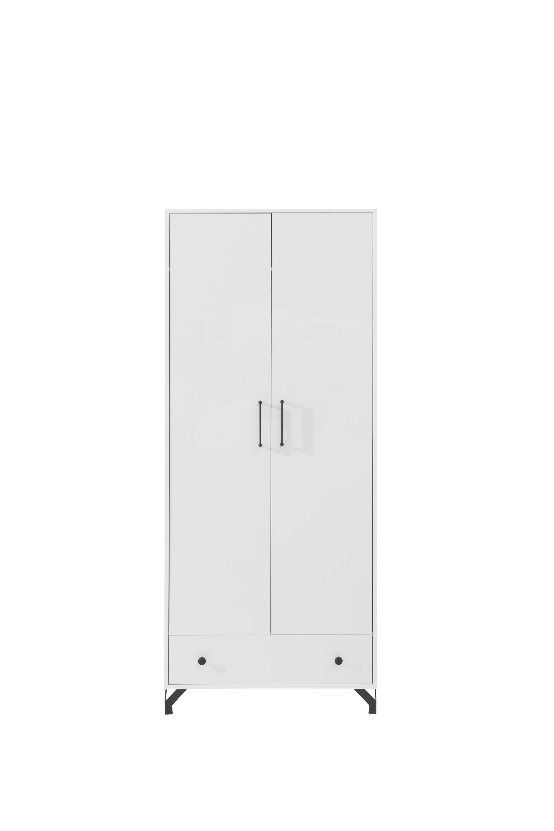 wohnli-moebel-suche-800001454191 Wohnli Möbelsuche - DREHTÜRENSCHRANK LANZA 80/190/50cm 2-türig Weiß