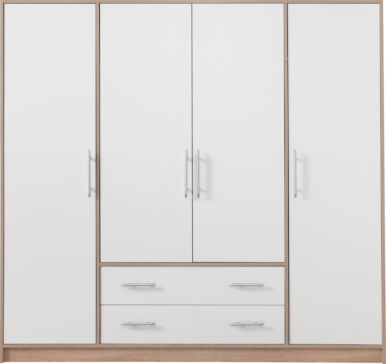wohnli-moebel-suche-800001454234 Wohnli Möbelsuche - DREHTÜRENSCHRANK VANO 200/190/56cm 4-türig Weiß