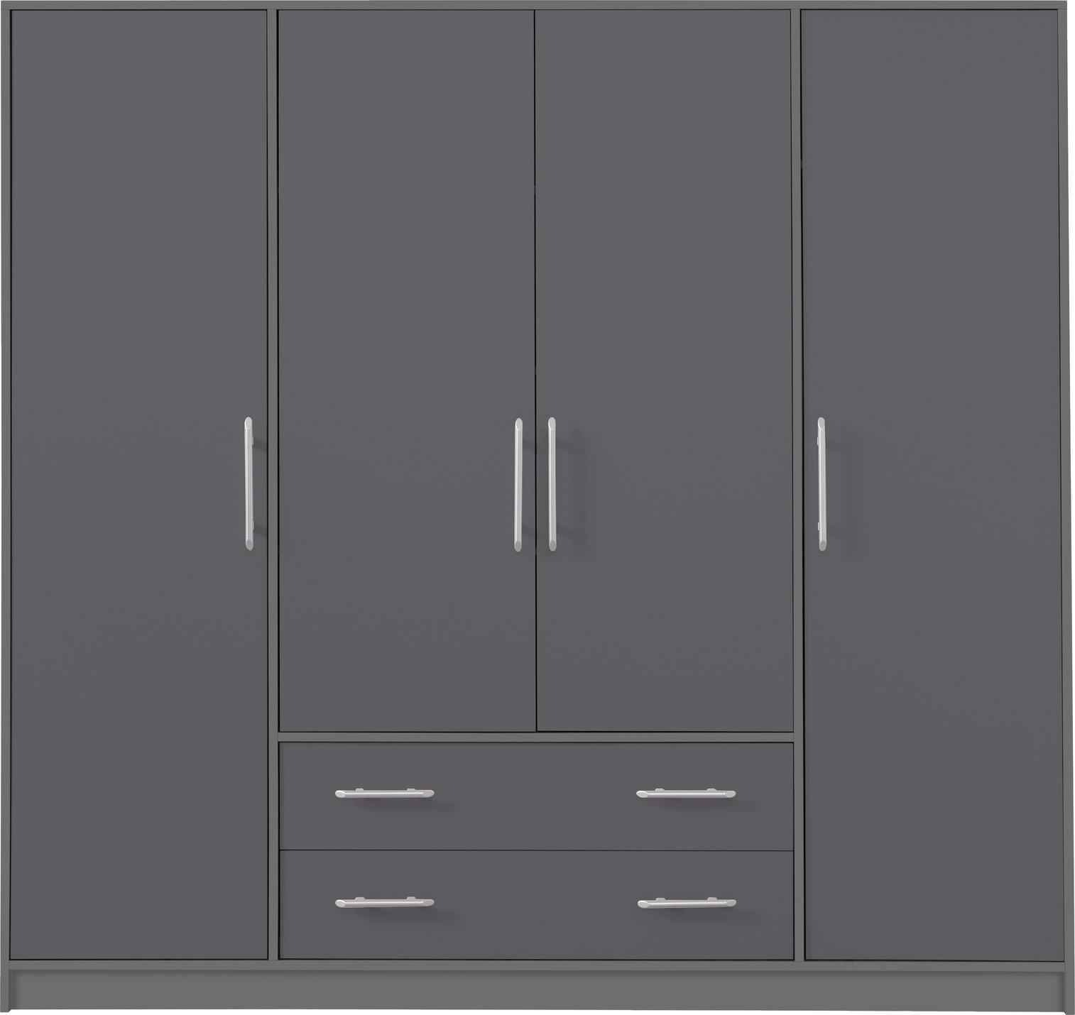 wohnli-moebel-suche-800001454249 Wohnli Möbelsuche - DREHTÜRENSCHRANK VANO 200/190/56cm 4-türig Anthrazit
