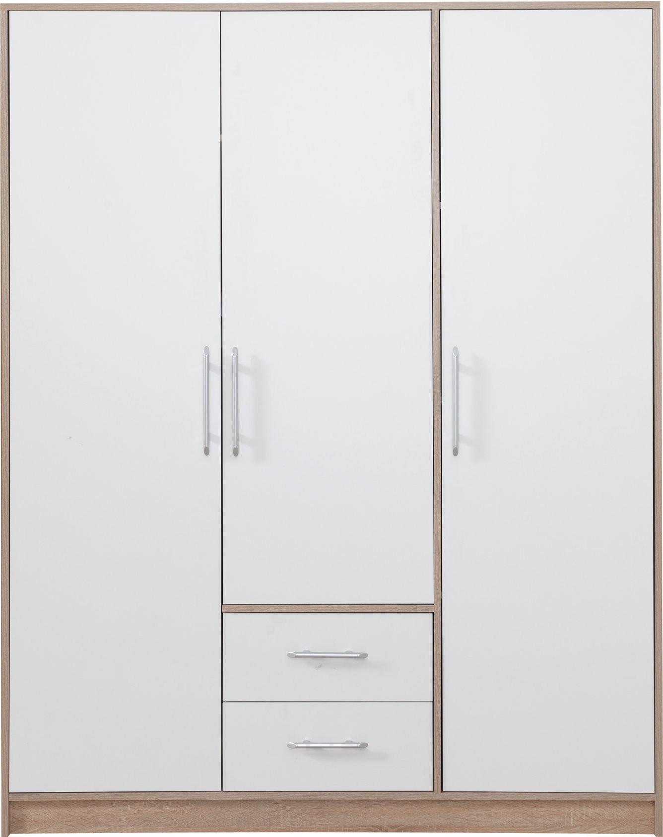 wohnli-moebel-suche-800001454258 Wohnli Möbelsuche - DREHTÜRENSCHRANK VANO 150/190/56cm 3-türig Weiß