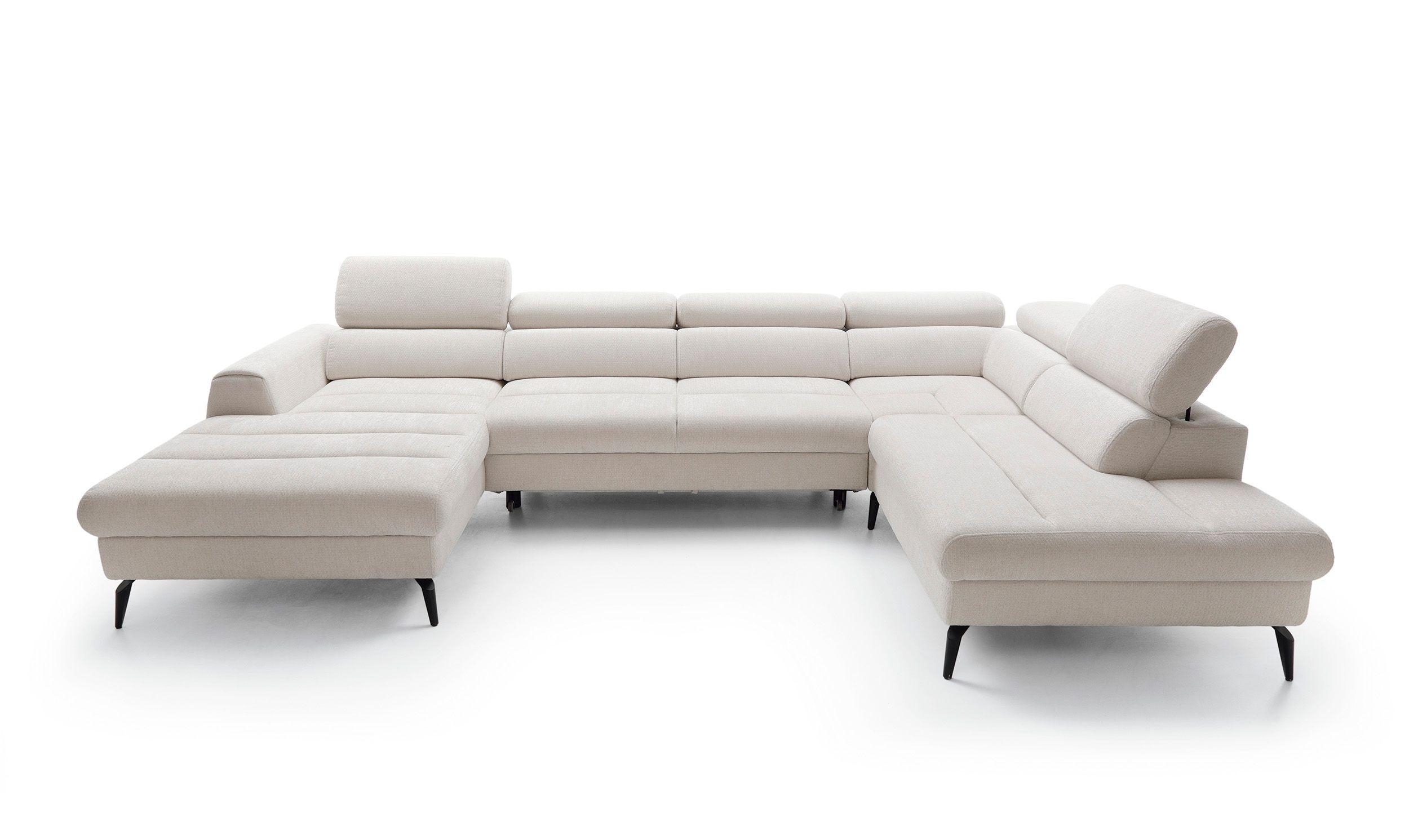 wohnli-moebel-suche-800001454350 Wohnli Möbelsuche - WOHNLANDSCHAFT NOTE Creme Chenille mit Schlaffunktion