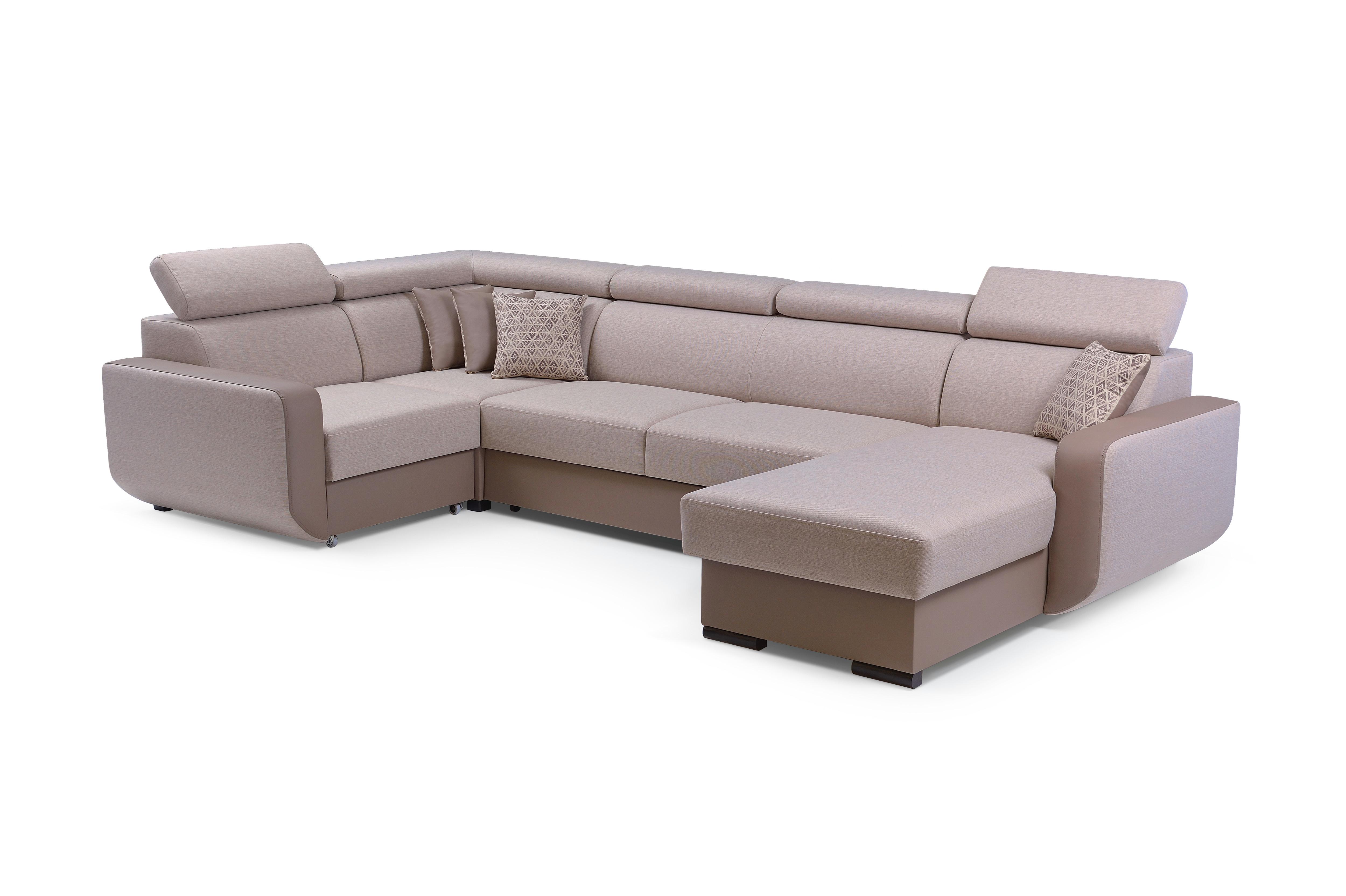 wohnli-moebel-suche-800001454398 Wohnli Möbelsuche - WOHNLANDSCHAFT PALAZZO Beige Geflochtener Stoff mit Schlaffunktion