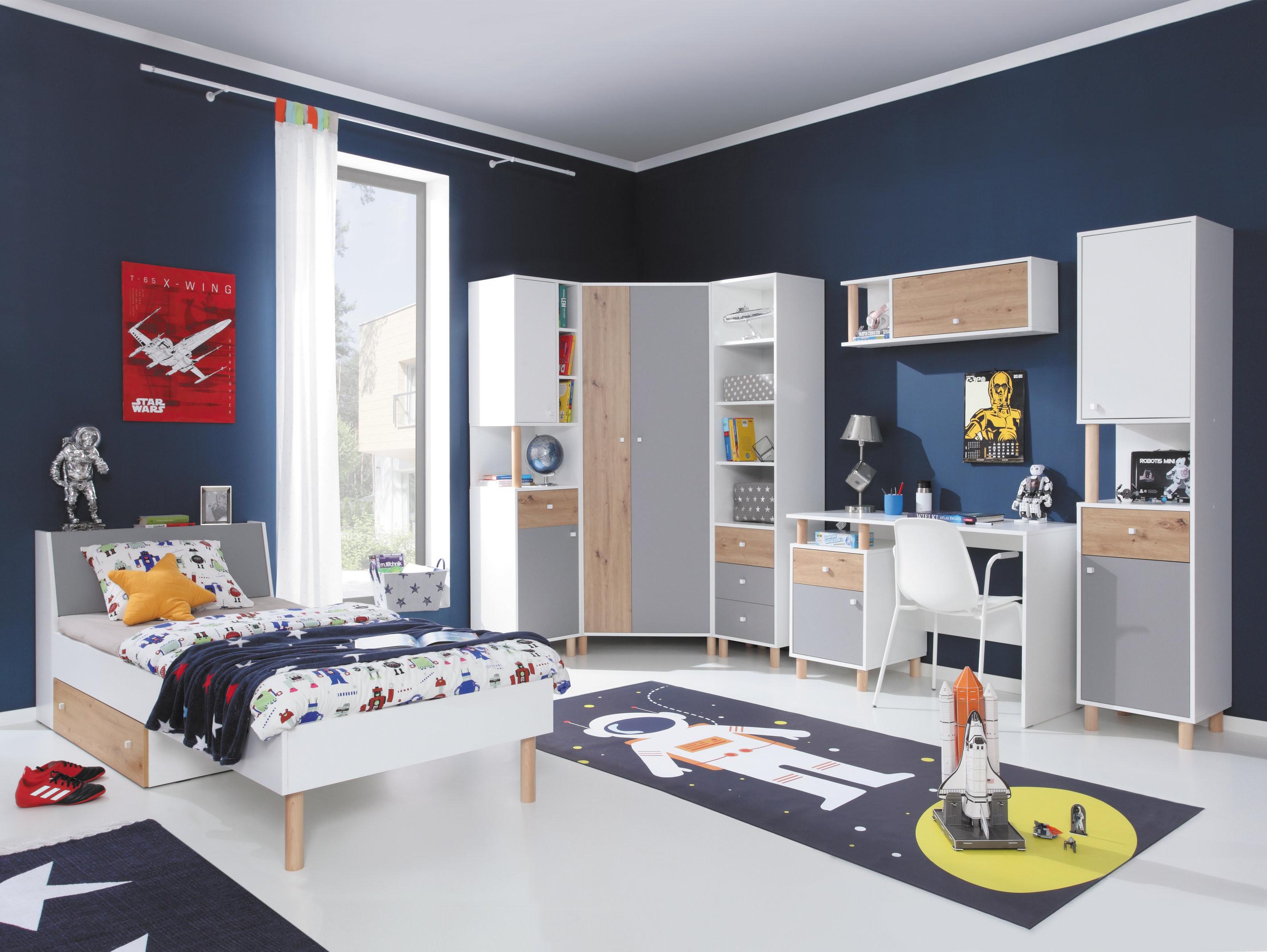 DREHTÜRENSCHRANK SANNIO 90/190/90cm 2-türig Weiß Holzwerkstoff MASSENO Möbel > Schränke > Kleiderschränke > Drehtürenschränke Weiß