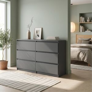 wohnli-moebel-suche-800001454569-1 5/39cm mit 6 Schubladen Türen Anthrazit