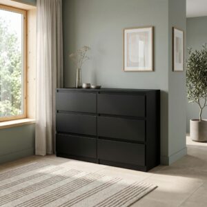 wohnli-moebel-suche-800001454611-1 5/39cm mit 6 Schubladen Türen Schwarz