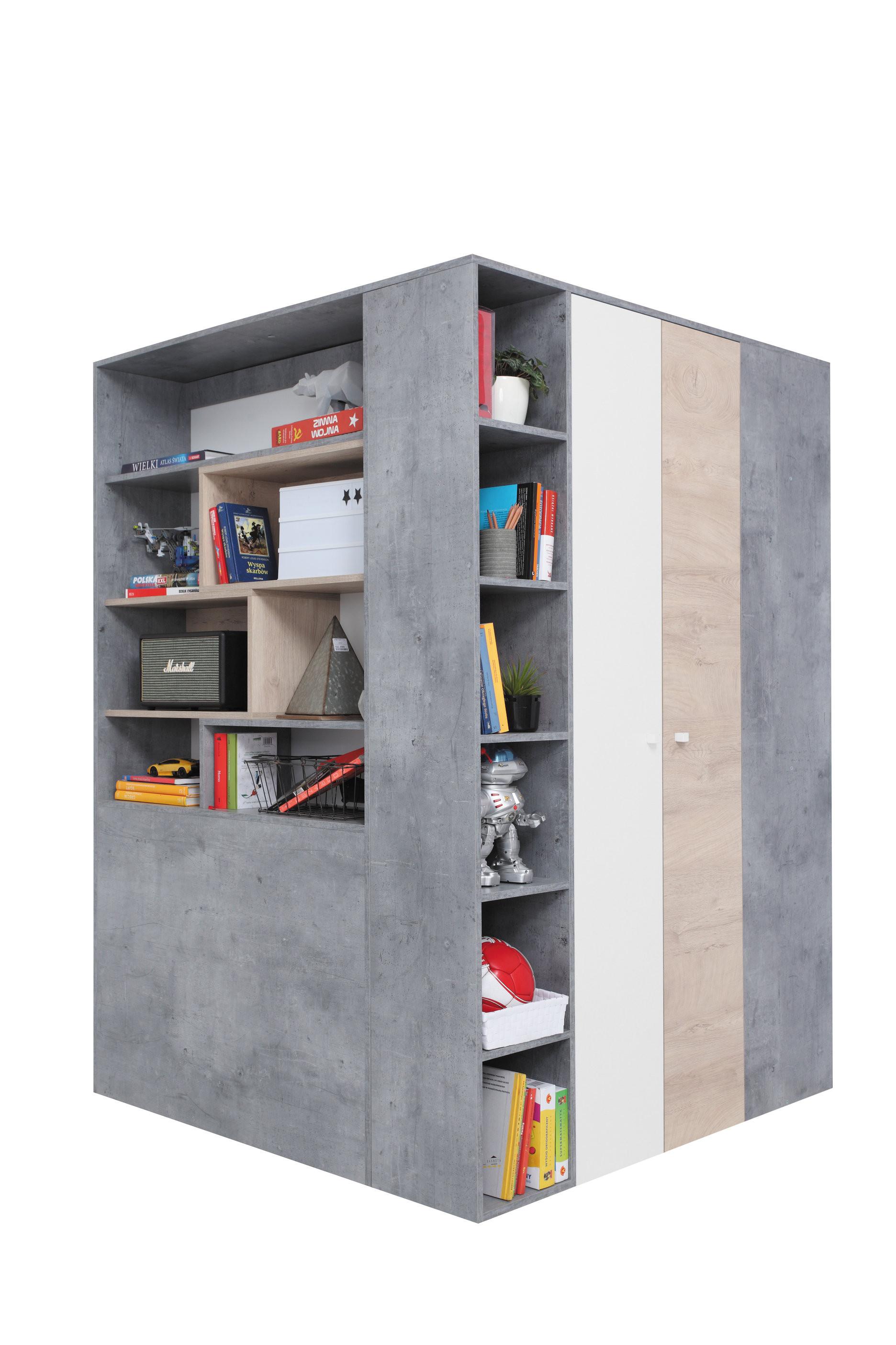 wohnli-moebel-suche-800001454682 Wohnli Möbelsuche - DREHTÜRENSCHRANK GALIA 135/190/135cm 2-türig Beton