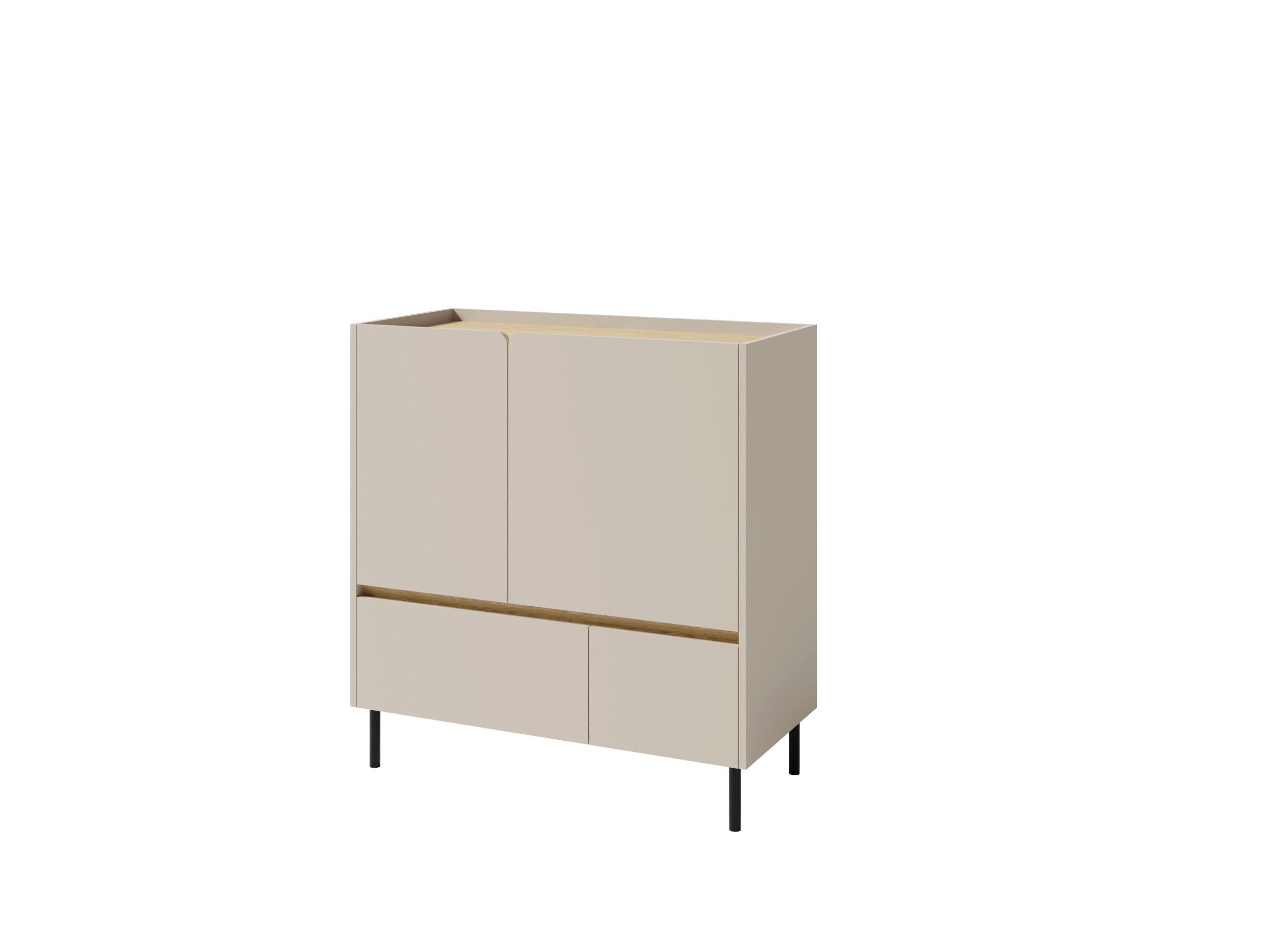 wohnli-moebel-suche-800001454867 Wohnli Möbelsuche - KOMMODE MURO 95/105/40cm mit 2 Schubladen 2 Türen Beige