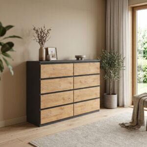 wohnli-moebel-suche-800001454886-1 5/39cm mit 8 Schubladen Türen Anthrazit