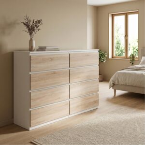 wohnli-moebel-suche-800001454895-1 5/39cm mit 8 Schubladen Türen Weiß