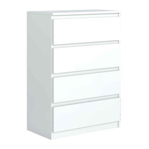 wohnli-moebel-suche-800001455018 Wohnli Möbelsuche - KOMMODE NUDO 70/102/39cm mit 4 Schubladen Türen Weiß