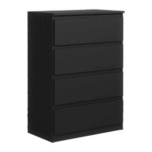 wohnli-moebel-suche-800001455023 Wohnli Möbelsuche - KOMMODE NUDO 70/102/39cm mit 4 Schubladen Türen Schwarz