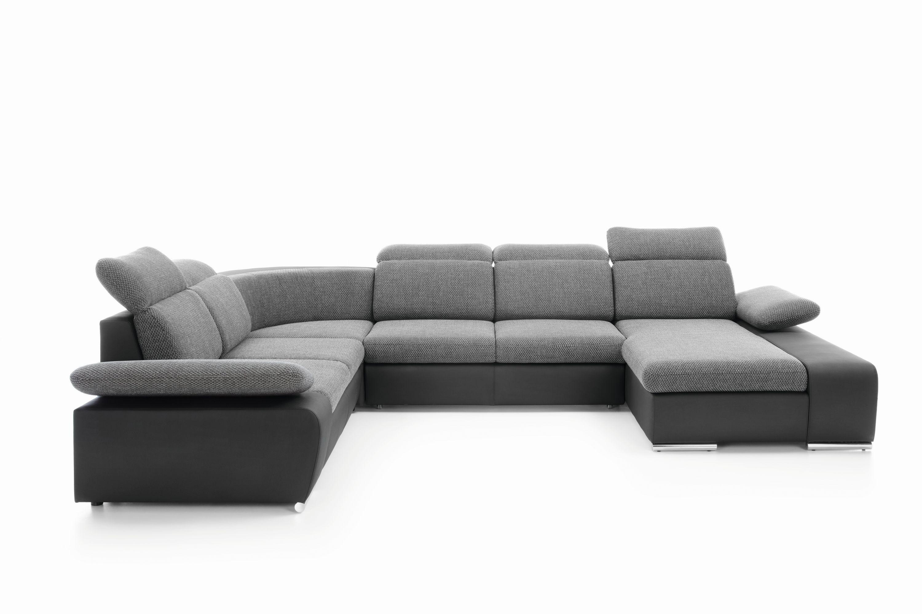 wohnli-moebel-suche-800001455089 Wohnli Möbelsuche - WOHNLANDSCHAFT TRENTO Grau Geflochtener Stoff mit Schlaffunktion