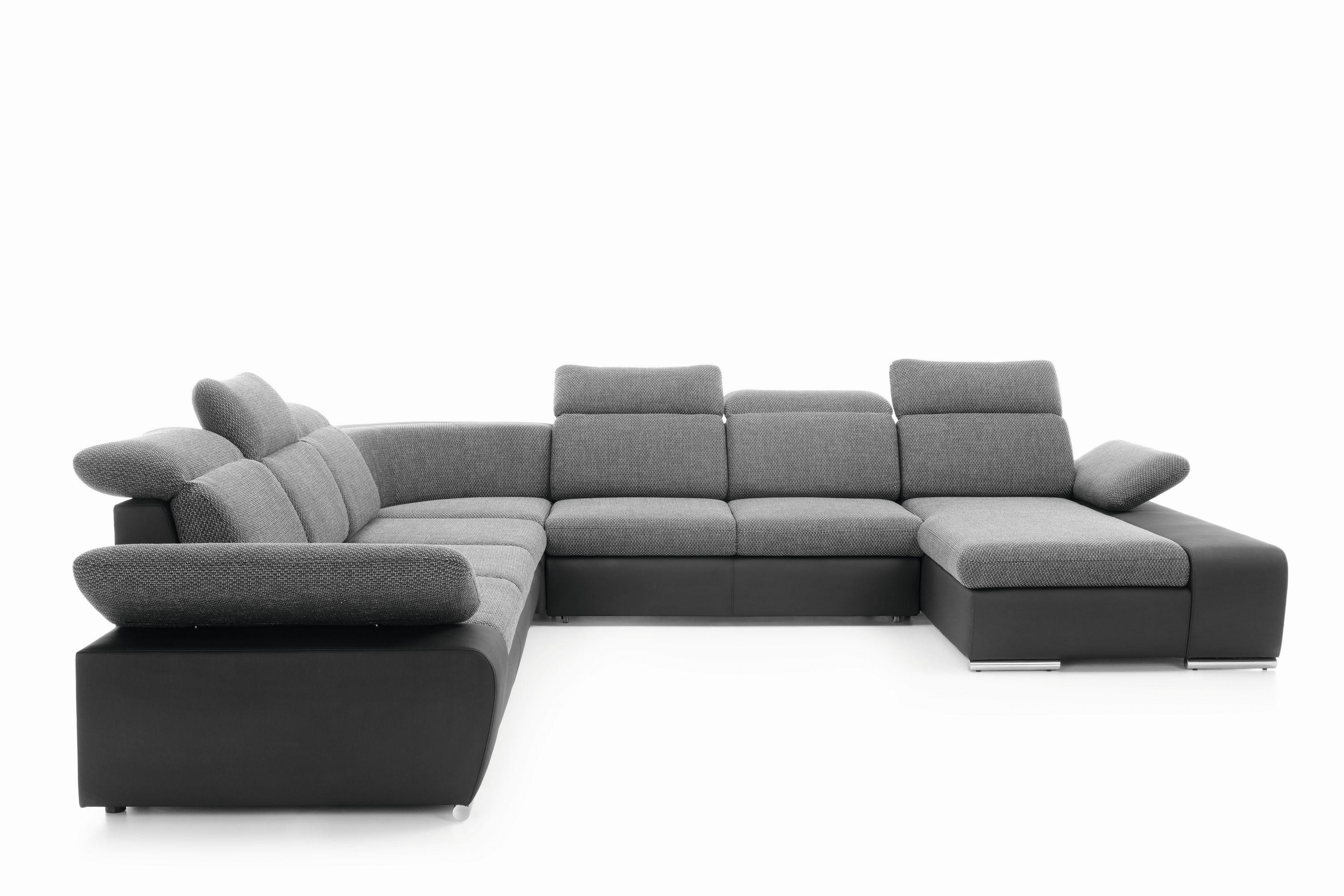 wohnli-moebel-suche-800001455096 Wohnli Möbelsuche - WOHNLANDSCHAFT TRENTO Grau Geflochtener Stoff mit Schlaffunktion