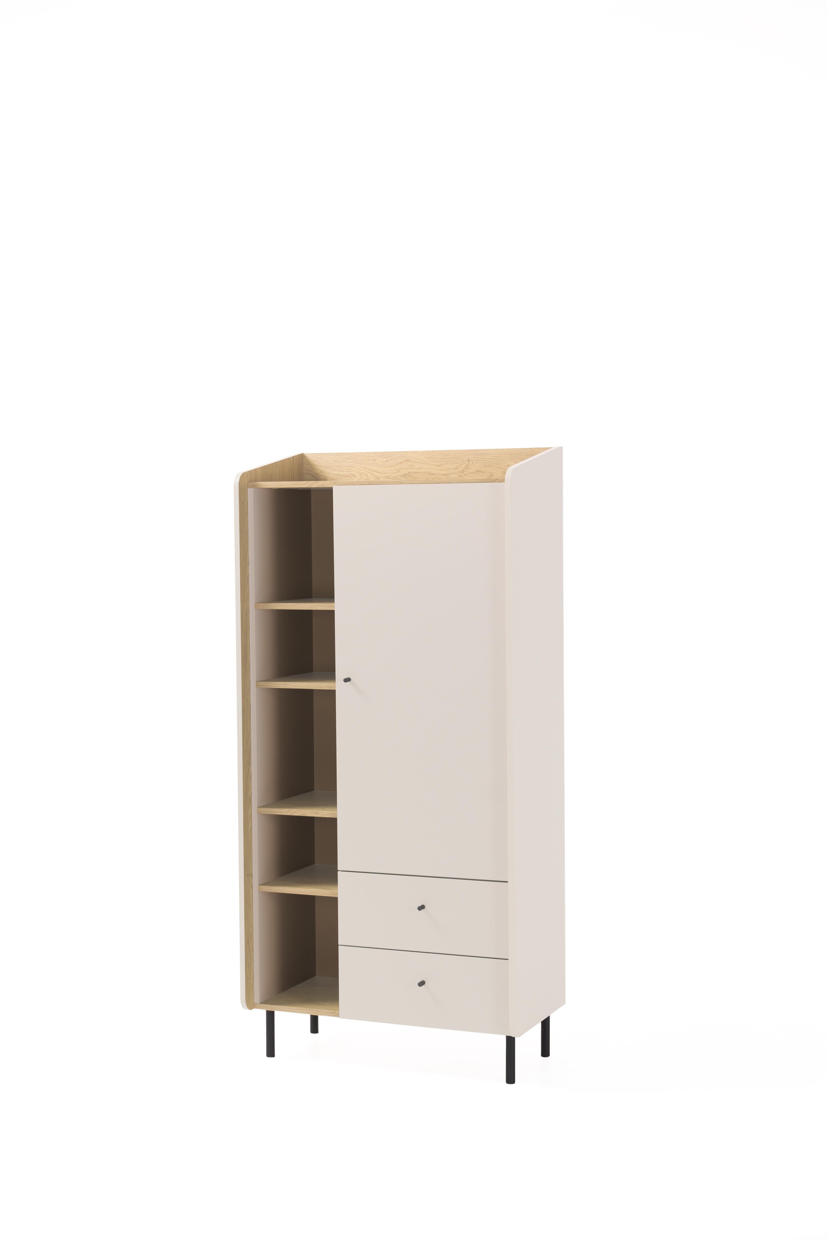 wohnli-moebel-suche-800001455169 Wohnli Möbelsuche - DREHTÜRENSCHRANK VETTA 80/170/42cm 1-türig Beige