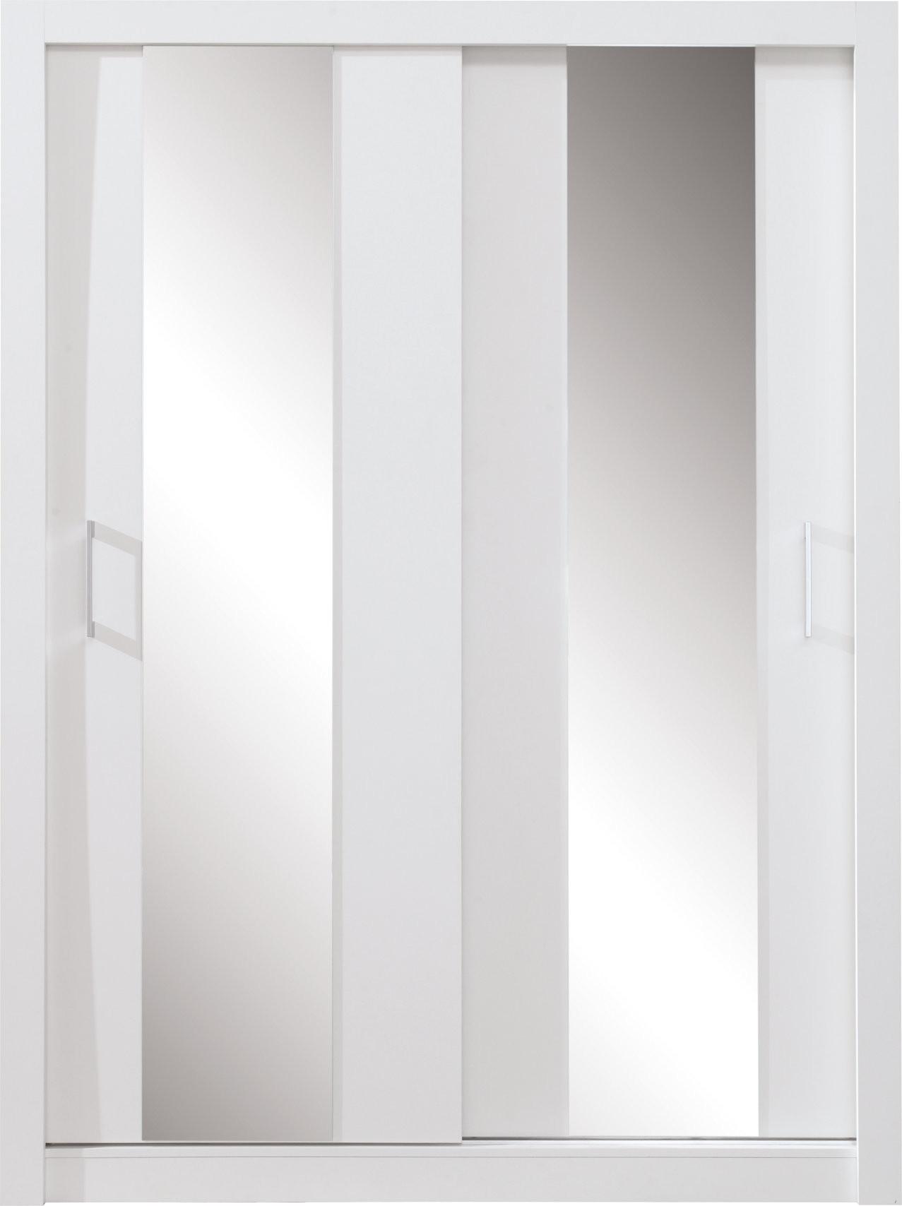 wohnli-moebel-suche-800001455214 Wohnli Möbelsuche - SCHWEBETÜRENSCHRANK MIRA 160/215/60cm 2-türig mit Spiegel Weiß