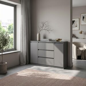 wohnli-moebel-suche-800001455288-1 5/39cm mit 3 Schubladen 2 Türen Anthrazit